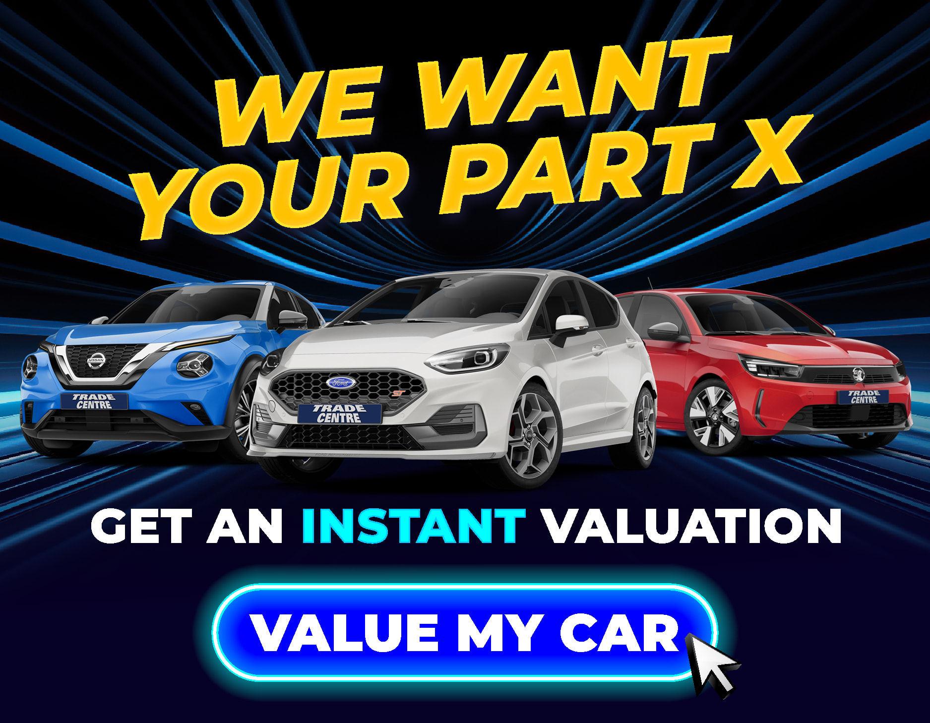 We want your part x banner